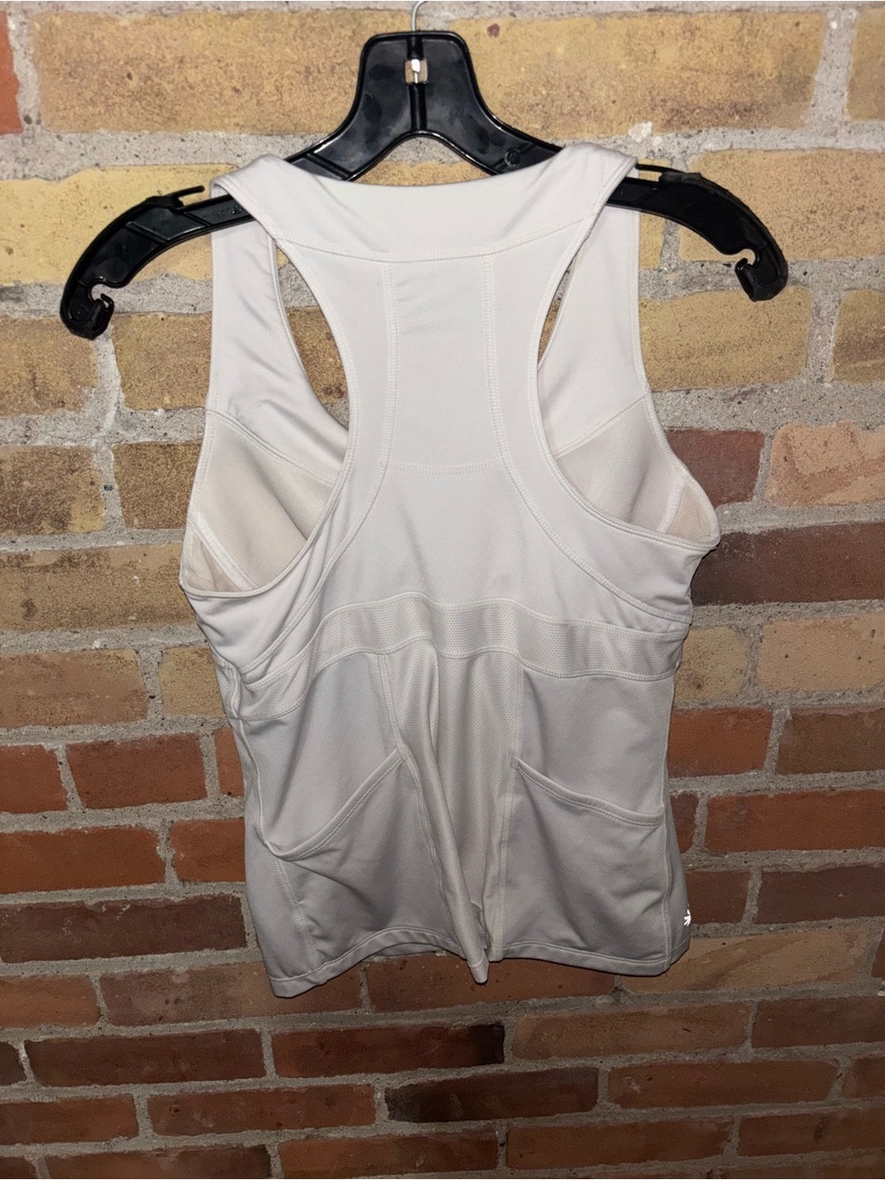 Athleta Cream Racerback Performance Tank - Picture 3 of 4